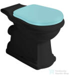 SAPHO KERASAN RETRO álló WC, hátsó kifolyású, 38, 5x41x72cm, matt fekete (101331) (101331) - furdoszoba-szaniter