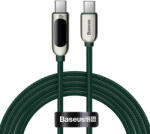 Baseus Cablu Incarcare Rapida USB-C la USB-C Baseus Display 100W 2m (verde) CATSK-C06