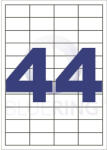 Bluering Etikett címke, 48, 5x25, 4mm, 100 lap, 44 címke/lap Bluering® (BRET133) - cartridge