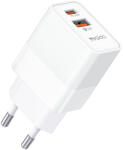 YESIDO Incarcator Priza USB, Type-C, PD20W, QC3.0, 3A, Yesido (YC32), White