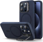 ESR Husa pentru iPhone 15 Pro, ESR Cloud Soft HaloLock Kickstand, Dark Blue