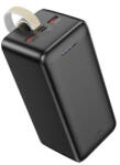hoco. Baterie Externa 2x USB, Type-C, Micro-USB, PD30W, 50000mAh, Hoco Smart (J111D), Black