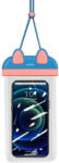 USAMS Husa Waterproof pentru Telefon 7 inch, Usams Bag (US-YD010), Blue/Pink