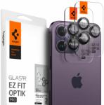 Spigen Folie Camera pentru iPhone 14 Pro / 14 Pro Max (set 2), Spigen Optik. tR EZ FIT, Black