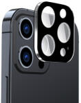 Techsuit Folie Camera pentru iPhone 15 Pro / 15 Pro Max, Techsuit Full Camera Glass, Black