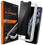 Spigen Folie pentru iPhone 11 / XR, Spigen Glas. tR Align Master Privacy, Black