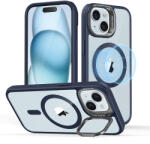ESR Husa pentru iPhone 15, ESR Classic Hybrid HaloLock Kickstand, Clear Dark Blue