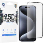 LITO Folie pentru iPhone 15 Pro, Lito 2.5D FullGlue Glass, Black