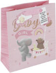 Eurowrap ajándéktasak (21, 5x25x10 cm) Baby, rózsaszín (4) (33979-3C)