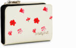 Desigual kis cipzáras pénztárca tavaszi virágok fehér