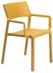 Nardi Mustár sárga műanyag kerti szék Trill karfával (40250.56.000)