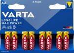 VARTA Longlife Max Power elem 8 AA 4706101418
