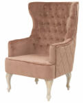 Art-Pol Provanszi tűzött halvány rózsaszín támlás fotel 117x85x72cm (119598)
