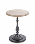 Art-Pol Provanszi kecses lábú kerek asztal, natúr asztallap 63x50x50cm (137266)