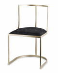 Art-Pol Design bronzos fém támlás szék huzattal 80x48x50cm (126466)