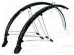  kerékpár sárvédő 28 col, hajlékony műanyag, beépített vezetékek, állítható 2cm, szélesség: 45mm, fekete Német minőség
