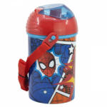 Stor Spiderman Pop Up Kulacs nyakbaakasztóval 450 ml BPA mentes (74769)