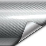 AVEX Folie colantare auto Carbon 5D Lacuit Argintiu (3, 0m x 1, 52m) (AVX-KX10273) - pieseautomad