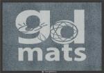 GDmatsEU GD680 Print- Logózott szőnyeg - 8 mm szál - 2 cm gumiszél - 115x115 cm