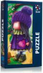 De. tail Puzzle Cute doll with an elephant, 23x30 cm, 120 piese De. tail DT100-04 (DT100-04_Initiala) Puzzle