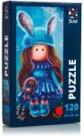De. tail Puzzle Pretty doll in the moonlight, 23x30 cm, 120 piese De. tail DT100-02 (DT100-02_Initiala) Puzzle
