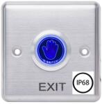  Buton de iesire cu infrarosu waterproof, incastrabil, ND-EB35, Iesire contact: NO/NC; Icon: Hand, IP68, LED stare Bi-color: alba (ND-EB35)
