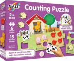 Galt Puzzle - Numaram animalele de la ferma ( 6 piese) (1105557) - edanco Puzzle