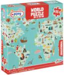 Grafix Puzzle - Harta lumii (96 piese) (400026) - edanco Puzzle