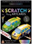 Bambinice Set 9 planse razuibile Scratch ArtCards 16x12 cm Bambinice BN053 (BN053_Curse Masini) Carte de colorat