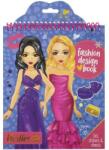 Grafix Carte de colorat Fashion Design Book cu autocolante si sabloane incluse Besties Grafix GR140007 (GR140007_Mov) Carte de colorat