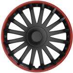 VERSACO Set 4 capace roti model CRISTAL 15" - RED & BLACK - edanco