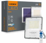 Videx Napelemes LED reflektor 56x LED 100W 2800lm 5000K IP65 szürkületérzékelővel és távirányítóval