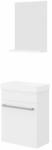 Savinidue Perla alsó szekrény+mosdó+tükör bianco lucido (fehér fényes) (4050)