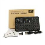 Techstar Tastatura wireless techstar® q9 iluminata rgb , qwerty, plug&play, tochpad, tastatura, mouse (SKU1288)