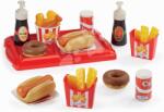 Écoiffier Set hot dog cu cartofi prăjiți și băuturi 100% Chef Écoiffier pe tavă 25 accesorii de la 18 luni (ECO2423) Bucatarie copii