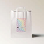 Label Print Pungi personalizate fata sau fata verso, 32+16 x 39 cm, hartie alba, maner banda, 80g (PG810114575)