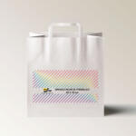 Label Print Pungi personalizate fata verso, 26+17 x 27 cm, hartie alba, maner banda, 70g (PG810114544)