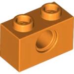 LEGO® 3700c4 - LEGO narancssárga technic kocka 1 x 2 méretű, lyukkal (3700c4)