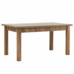  Széthúzható ebédlőasztal, tölgyfa lefkas, 160-203x90 cm, MONTANA STW (0000086191)
