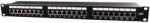 GEMBIRD NPP-C624-002 Gembird 19 patch panel 24 port 1U cat. 6 with rear cable management black (NPP-C624-002)