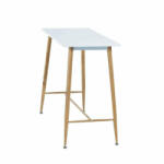  Bárasztal, fehér/bükk, MDF/fém, 110x50 cm, DORTON (0000297902) - pepita - 35 490 Ft