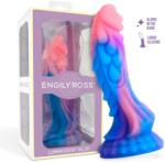 Engily Ross Dildox Dragon Luminiscent Dildo Liquid Silicone 18cm Blue-Pink Dildo