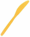  Műanyag kés, sárga, 10 db/csomag (JKS-2251)