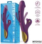 INTOYOU Siter Vibrator with Hitting Ball & Flipping Tongue 3 Motors Purple Vibrator