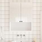 vidaXL Огледални фолиа 2 бр самозалепващи се 90x100 см PET (155764)
