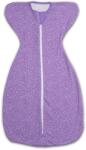 Kidizi Sistem de infasat bebe Kidizi Swaddel Confort Purple Spots 0-4 luni - anti reflex Moro, 100% bumbac, fermoar dublu, 0.5 TOG (Default) (5949551907138)