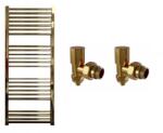 Radiva Calorifer Portprosop HAITI GOLD 500/1200, robineti cu prindere in pex gold inclusi (1HAI05001200DK2S+92K2)