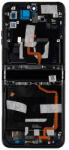 Motorola RAZR 40 Ultra Előlap Keret+LCD Kijelző+Érintőpanel, Fekete (5D68C22945) Service Pack