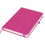  Jegyzetfüzet A/5 128 vonalas lap, pink szín, gumipánttal + tolltartó gumigyűrű, könyvjelzővel