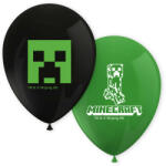 Minecraft Green léggömb, lufi 8 db-os